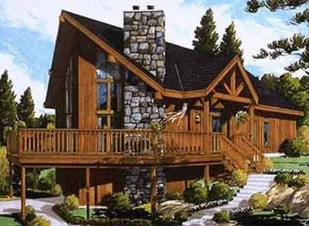 Full Rendering for House Plan #382052