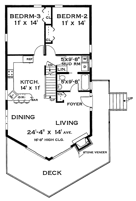 Main Floor Plan for House Plan #385362