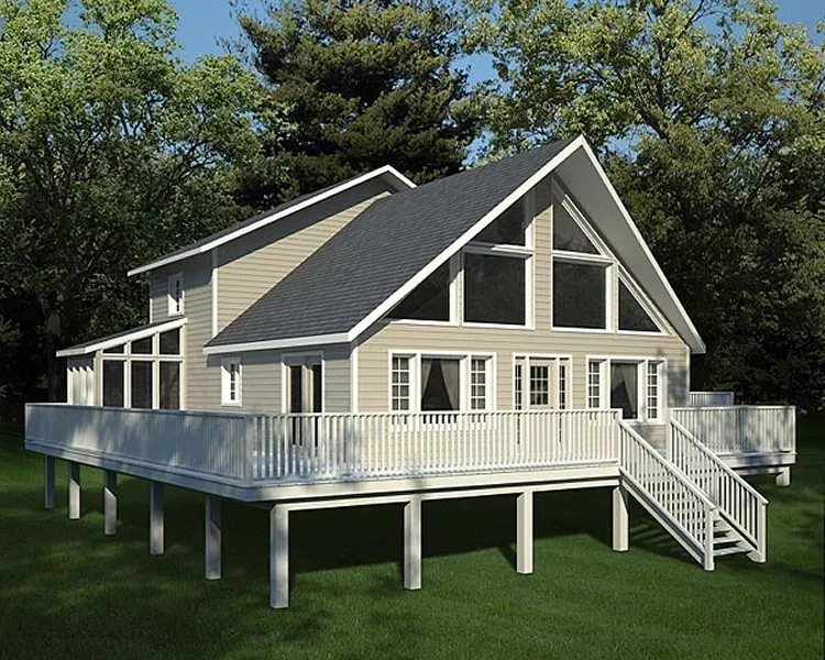 Full Rendering for House Plan #185151