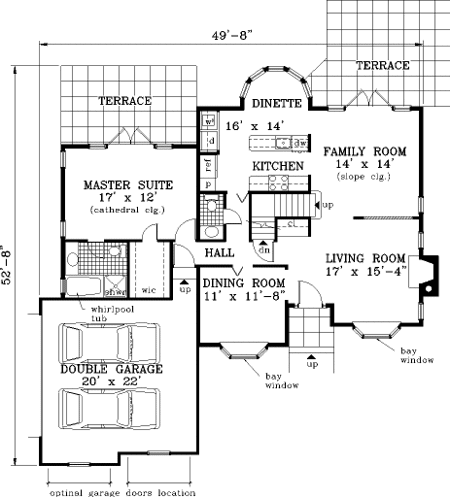 Main Floor Plan for House Plan #381219