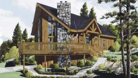 Full Rendering for House Plan #380439