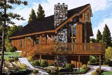 Full Rendering for House Plan #381059