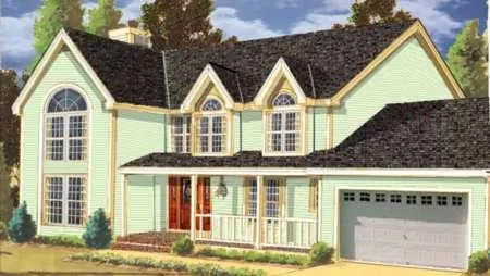 Full Rendering for House Plan #384059