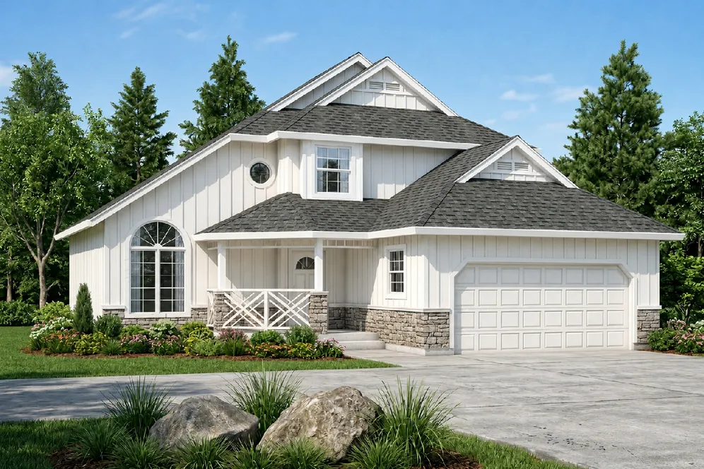 Full Rendering for House Plan #200277