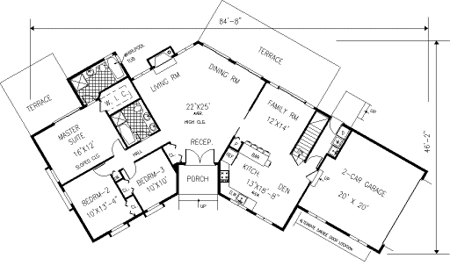 Main Floor Plan for House Plan #385159