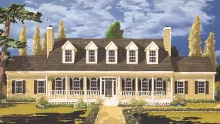 Full Rendering for House Plan #385459