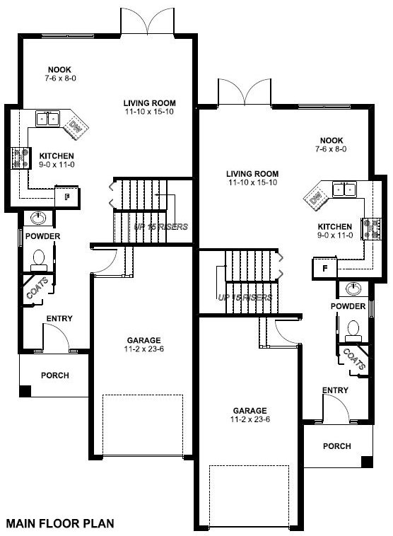 Main Floor Plan for House Plan #195002