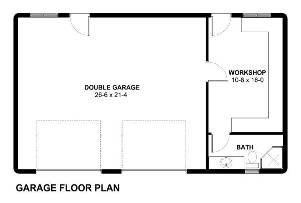 Main Floor Plan for House Plan #195006