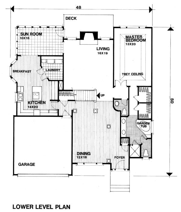 Main Floor Plan for House Plan #273042