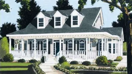 Full Rendering for House Plan #382089