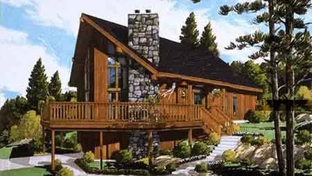 Full Rendering for House Plan #384089