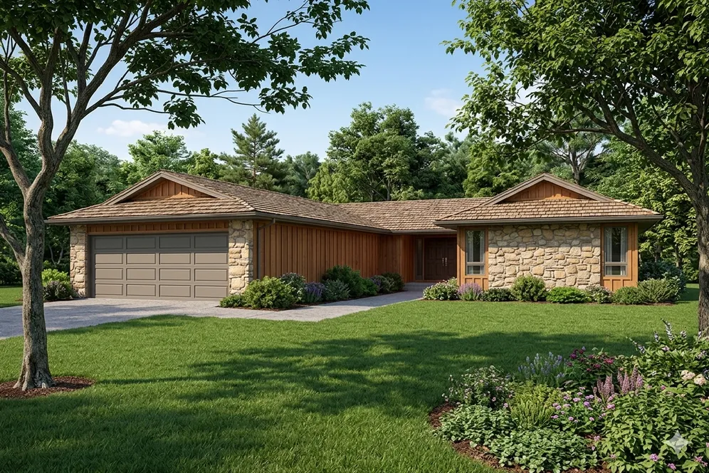 Full Rendering for House Plan #200247