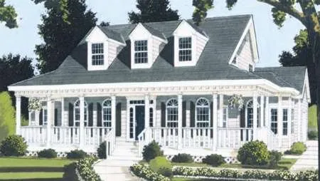 Full Rendering for House Plan #383099