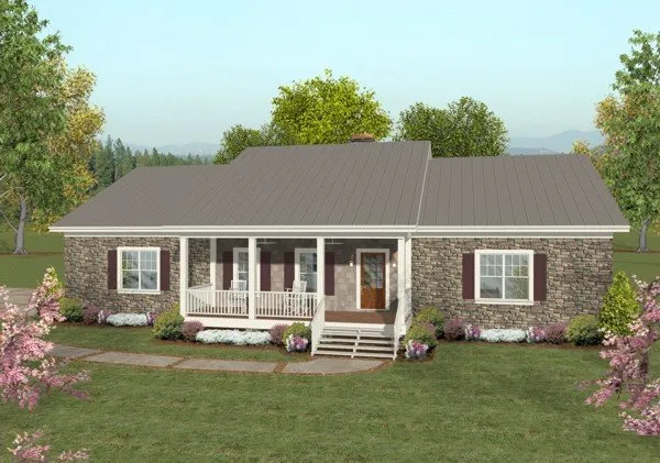 Full Rendering for House Plan #277151