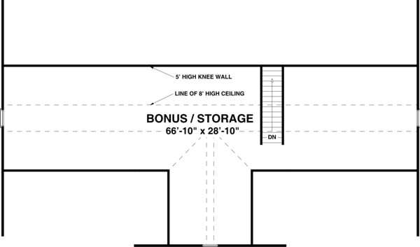 Second Floor Plan for House Plan #279151