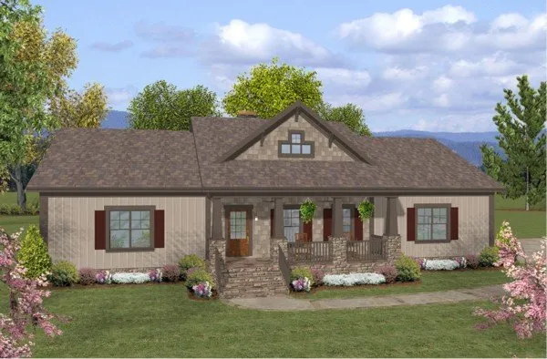 Full Rendering for House Plan #270251