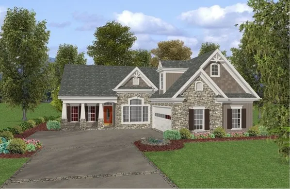 Full Rendering for House Plan #271281