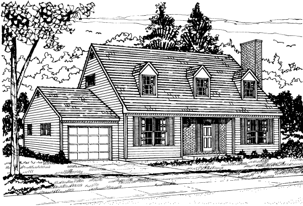 Full Rendering for House Plan #200239