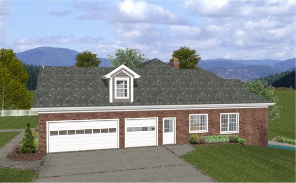 Right Elevation for House Plan #279191