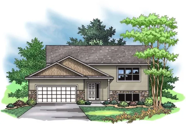 Full Rendering for House Plan #287191