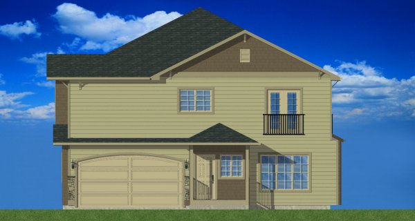 Right Elevation for House Plan #195085
