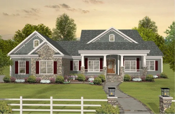Full Rendering for House Plan #271212