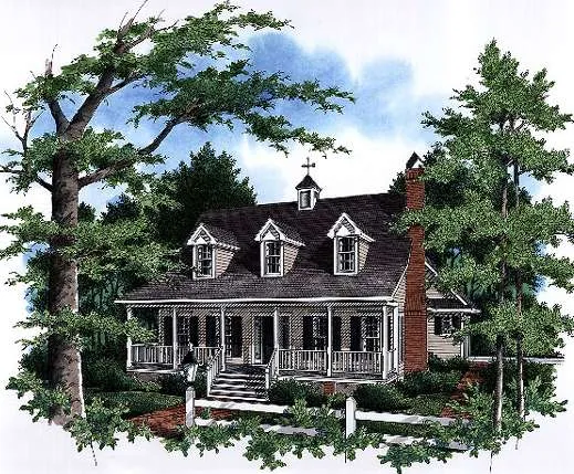 Full Rendering for House Plan #115181