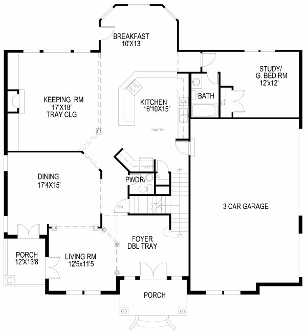 Main Floor Plan for House Plan #397420