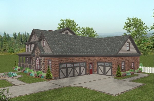 Right Elevation for House Plan #270162