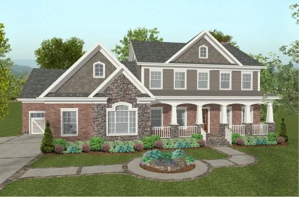 Full Rendering for House Plan #271162