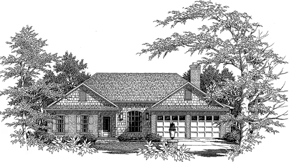 Full Rendering for House Plan #112481