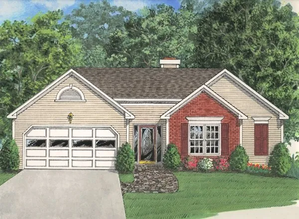 Full Rendering for House Plan #275021
