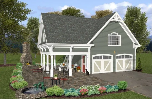 Full Rendering for House Plan #271060