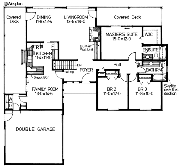Main Floor Plan for House Plan #200922