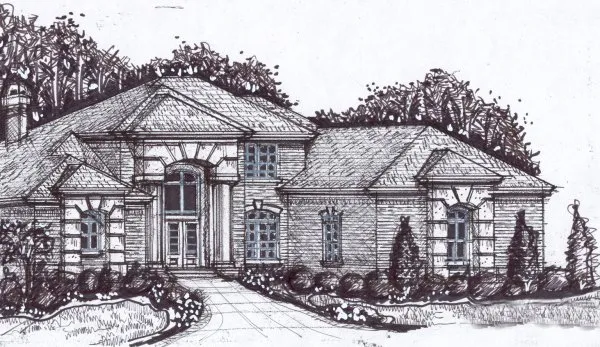 Full Rendering for House Plan #397020
