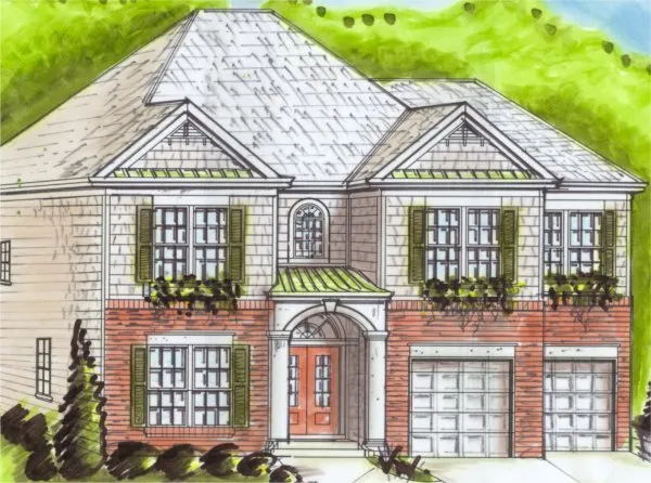 Full Rendering for House Plan #391120