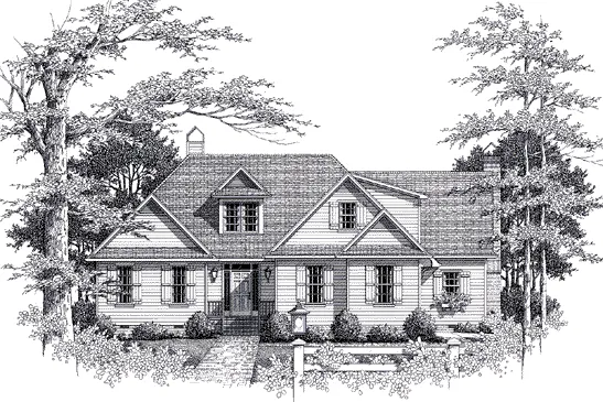 Full Rendering for House Plan #113112
