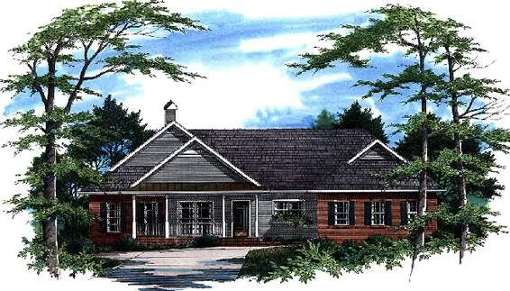 Full Rendering for House Plan #111632