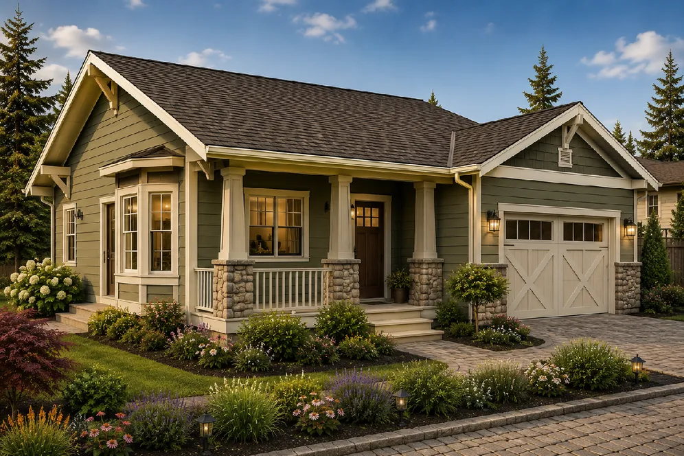 Full Rendering for House Plan #200929