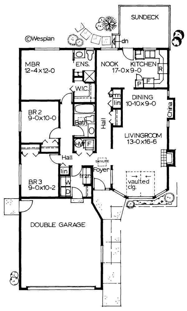 Main Floor Plan for House Plan #200934