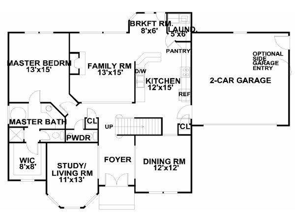 Main Floor Plan for House Plan #392100