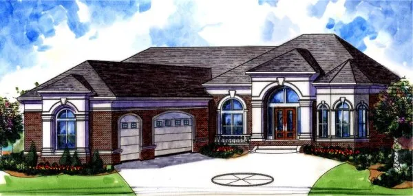 Full Rendering for House Plan #391720