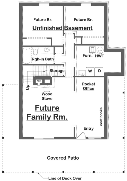 Basement Plan for House Plan #222242