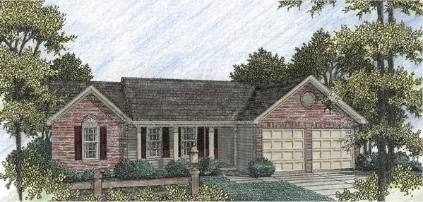 Full Rendering for House Plan #273011