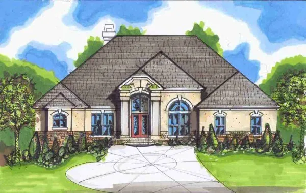 Full Rendering for House Plan #397800