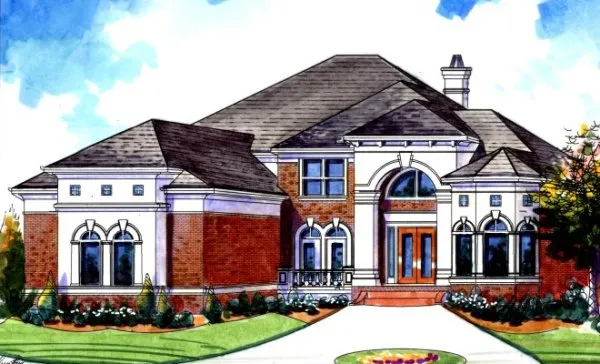 Full Rendering for House Plan #394230