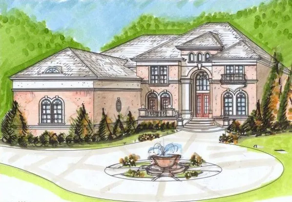 Full Rendering for House Plan #396110