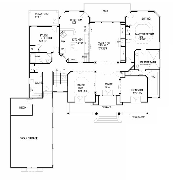 Main Floor Plan for House Plan #396620