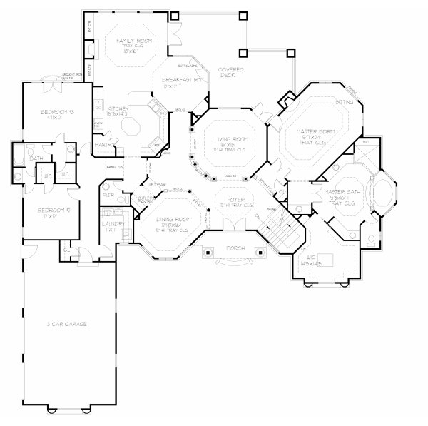 Main Floor Plan for House Plan #399720