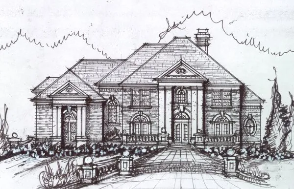 Full Rendering for House Plan #393700